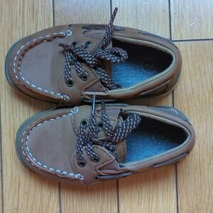 Brown Kids Boat Shoes